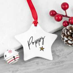 Personalised Christmas Star Decoration - thumbnail 3