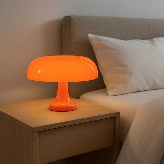 Retro Mushroom Led Lamp Usb Minimalist Night Light - image 1