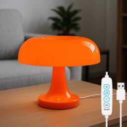 Retro Mushroom Led Lamp Usb Minimalist Night Light - thumbnail 2