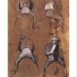 Antique Horse Print Set Equestrian Gallery Wall Art - thumbnail 2