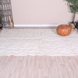 Authentic Moroccan Rug, Beni Ourain Rug 6x10 Ft, Wool - thumbnail 2