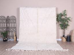 Authentic Moroccan Rug, Beni Ourain Rug 6x10 Ft, Wool - thumbnail 1