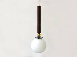 Black & Gold Modern Pendant Light Ceiling Fixture With Glass Globe Shade Kitchen Lighting Bathroom Lights - thumbnail 1