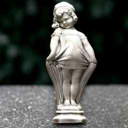 Concrete Children Sculpture Stone Girl Statue Outdoor Memorial Figurine Garden & Home Decor Handmade Children Lover Gift - thumbnail 1