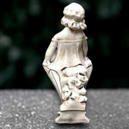 Concrete Children Sculpture Stone Girl Statue Outdoor Memorial Figurine Garden & Home Decor Handmade Children Lover Gift - thumbnail 4