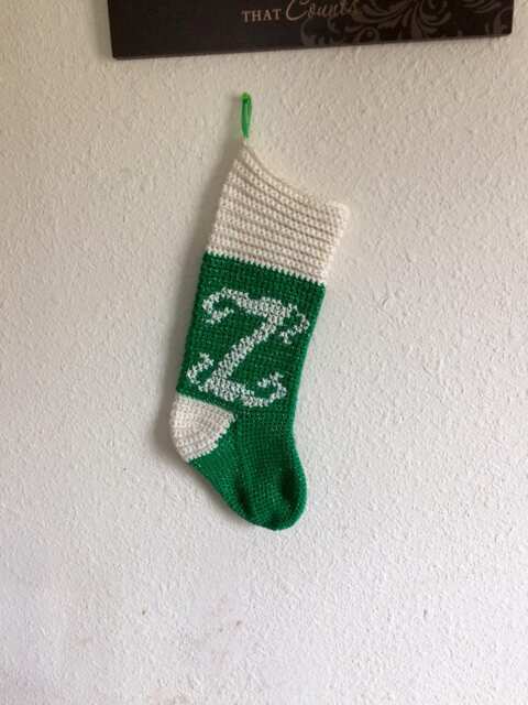 Monogrammed Christmas Stocking - Personalized - image 1