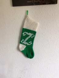 Monogrammed Christmas Stocking - Personalized
