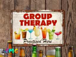 Garden Bar Metal Sign - Outdoor Cocktail Wall Art, Happy Hour Party Sign, Rustic Backyard Pub Decor, Fun Drinks Gift - thumbnail 1