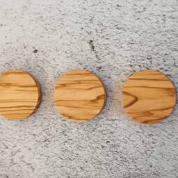 Olive Wood Magnetic Key Holder Minimalist Wall Organizer - thumbnail 4
