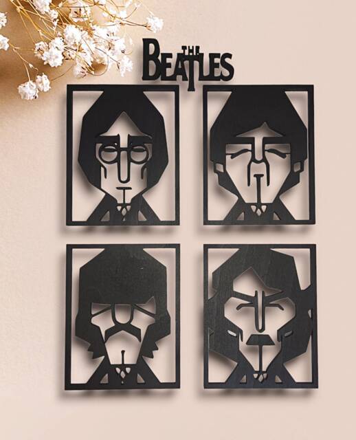 The Beatles, Beatles Wall Art, Pop 60's Collectible, Paul Mccartney, John Lennon, Memorabilia, Art - image 1