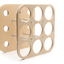 Modern/Contemporary Eased Tabletop Wine Rack/Wine Storage - thumbnail 3