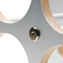 Modern/Contemporary Eased Tabletop Wine Rack/Wine Storage - thumbnail 4