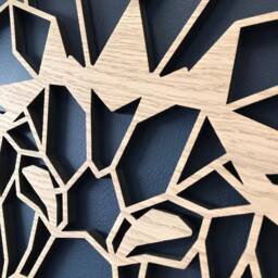 Geometric Lion Head - Wooden Wall Art Home Nursery Animal Safari Africa Wildlife - thumbnail 3