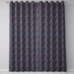 Colorful Coral Reef Fish Seamless Pattern Ocean Marine Life Design Readymade Eyelet Ring Top Thermal 100% Blackout Curtains - thumbnail 2