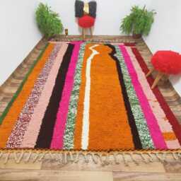 Multicolor Berber Rug Handmade Moroccan Lamb Wool Area Rug - thumbnail 2