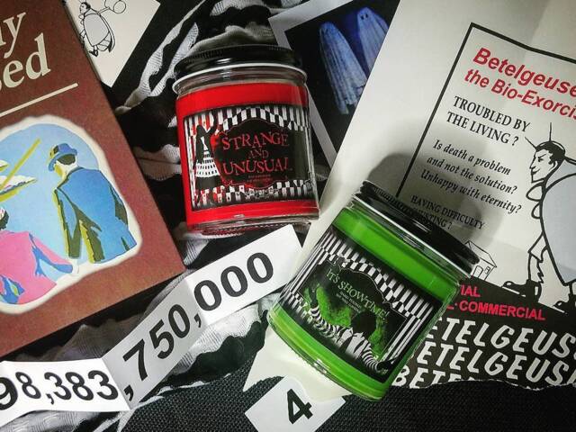 The Afterlife Candle Set - Two 9 Ounce Soy Wax Glass Jar Beetlejuice - image 1
