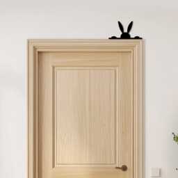 Door Topper Peeking Bunny Various Colours Top Of Decorative Sign - Sign, Novelty Wall Decor, Frame Art, Art - thumbnail 3