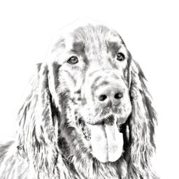 Setter - Wooden Stand For Candles/Pens With The Image Of A Dog New Collection - thumbnail 2