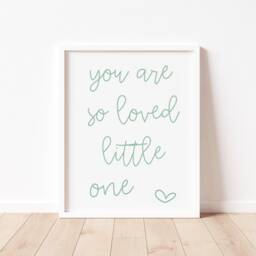 You Are So Loved Print - Nursery Wall Art, Children's Room Decor - thumbnail 2
