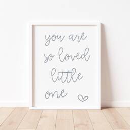 You Are So Loved Print - Nursery Wall Art, Children's Room Decor - thumbnail 3