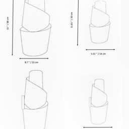 Lvira Handmade Wall Sconce - Unique Pattern Lighting, Mid Century Home Decor, Folded Metal Lighting For Sculptural Feeling - thumbnail 4