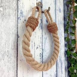 Jute Rope Toilet Paper Holder Nautical Bathroom Decor - thumbnail 4