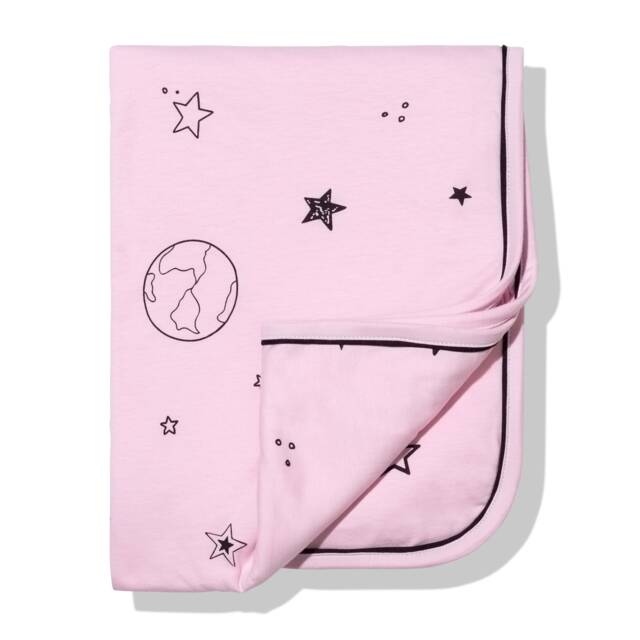 Baby Blanket Stars , Baby Blanket Galaxy, Receiving Blanket, Organic Blanket, Stroller Blanket, Newborn Gift, Gender Neutral - image 1