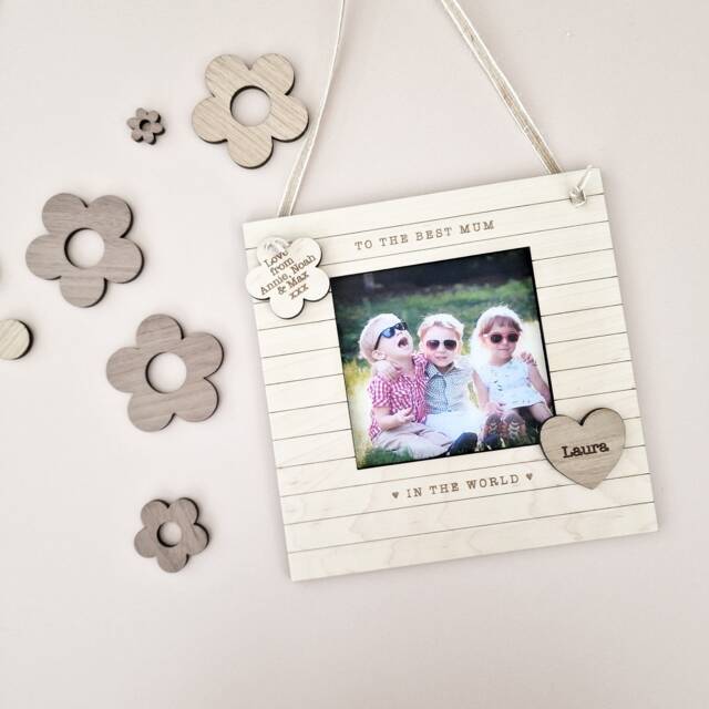 Personalised Mother's Day Gift Photo Frame From The Kids - For Grandma Sister Nana Mam Mom Mummy - image 1