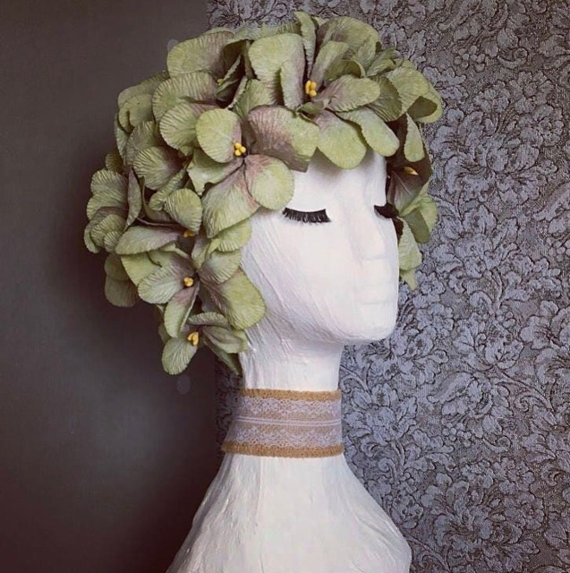 Gypsum Fairy Goddess Bust Statue - image 1