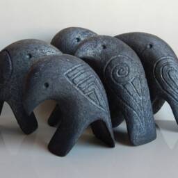 Ceramic Sculpture Of Crows, Figurine, Bird Figurine, Black Raven, Art & Collecting, Gift, Gothic, Home Decor, Original Gift - thumbnail 4