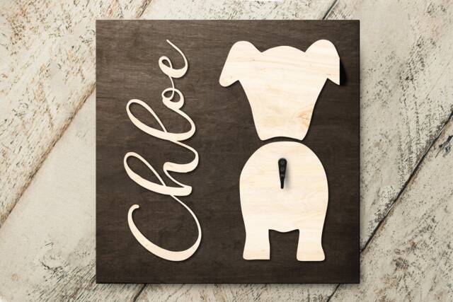 Personalized Dog Leash Holder, Custom Pet Name Sign For Lovers, Birthday Gift Owner - image 1