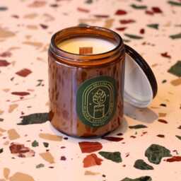 Bellini Peach Vanilla Soy Candle - 9Oz Minimalist Decor - thumbnail 2