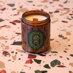Bellini Peach Vanilla Soy Candle - 9Oz Minimalist Decor - thumbnail 3