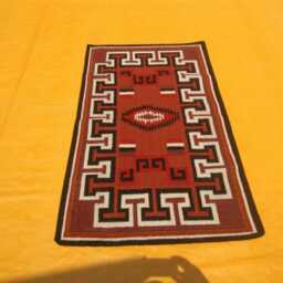 Red Navajo Rug Southwest Area Tribal Design Flatweave Country Wool Farmhouse Southwestern Handwoven Lodge Aztec 3x5 Ft Mexican 4x6 - thumbnail 3