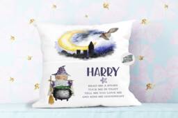 Personalised Kids Wizard Book Pocket Cushion - thumbnail 1