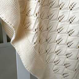 Rosewood Organic Cotton Baby Blanket Luxury Knit Heirloom Gift - thumbnail 2