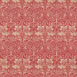 Morris & Co. Brer Rabbit, Arts Crafts, Rust Red Beige Linen Mix Cushion, Throw Pillow, Home Decor - thumbnail 4