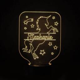 Personalised Unicorn Night Light Color Changing Led Kids Lamp - thumbnail 4