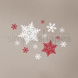 Winter Snowflakes Large - Holiday Vinyl Wall Decal Set - thumbnail 3