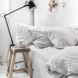 Light Gray Linen Pillowcase - Soft Stonewashed Flax Sham Custom Breathable Pillow Cover Cool Neutral Bedding Accent in European - thumbnail 3