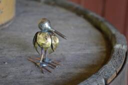 Kiwi Bird Small Sculpture Silver Copper Brass Metal Animal Handmade - thumbnail 1