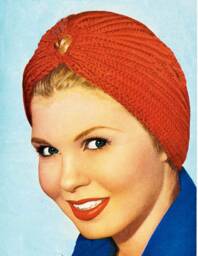 Knitted Turban - Digital Knitting Pattern - thumbnail 1