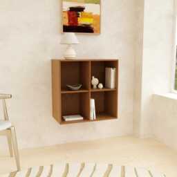 Handmade Birch Plywood Floating Bookcase Scandinavian Open Shelf - thumbnail 3