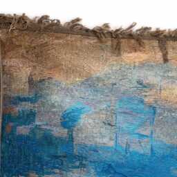 Impressionist Seascape Woven Tapestry - Monet-Inspired Ocean Wall Hanging Coastal Art Blanket Throw Blue Abstract Decor - thumbnail 3