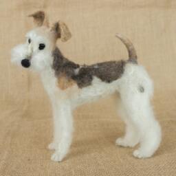Made To Order Needle Felted Dog Custom Needle Felted Animal Sculpture - thumbnail 3