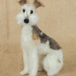 Made To Order Needle Felted Dog Custom Needle Felted Animal Sculpture - thumbnail 4