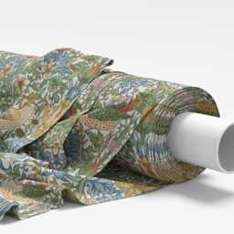 Custom Made William Morris Strawberry Thief Sky Blackout Lining Curtains 3 - thumbnail 2