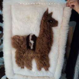 Alpaca Fur Rug. Pushchair Liner. Bedside Calls. Children's Playroom Beautiful - thumbnail 2