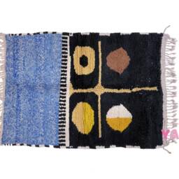 Yakiti - 5X8Ft Moroccan Rug, Beni Ourain Area Modern Wool Living Room Beniourain Handmade Soft Carpet, 160 cm X 242 - thumbnail 3