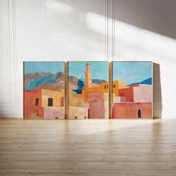 Set Of 3 Tabriz Posters, Iran Prints, Persian Wall Art Set, Iranian City Historical Middle East Decor - thumbnail 2